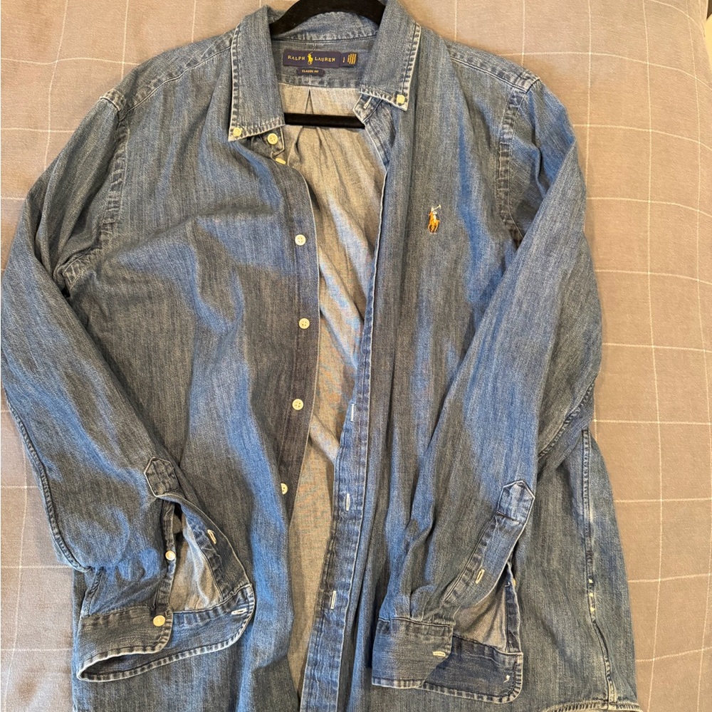 Ralph Lauren Indigo Button-Up Shirt